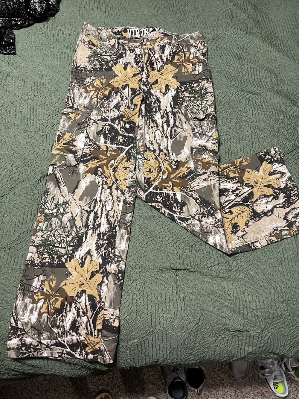 VIP Camo Straight Leg Pants in Olive, Tan, Black